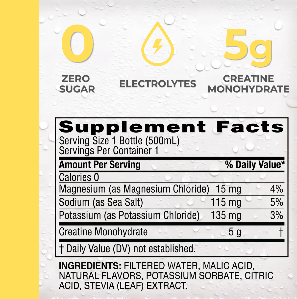 Creatine Water Lemon | 12-Pack
