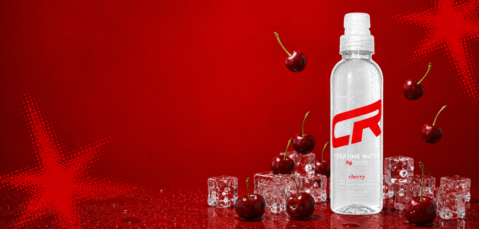 Creset Cherry Creatine Water banner