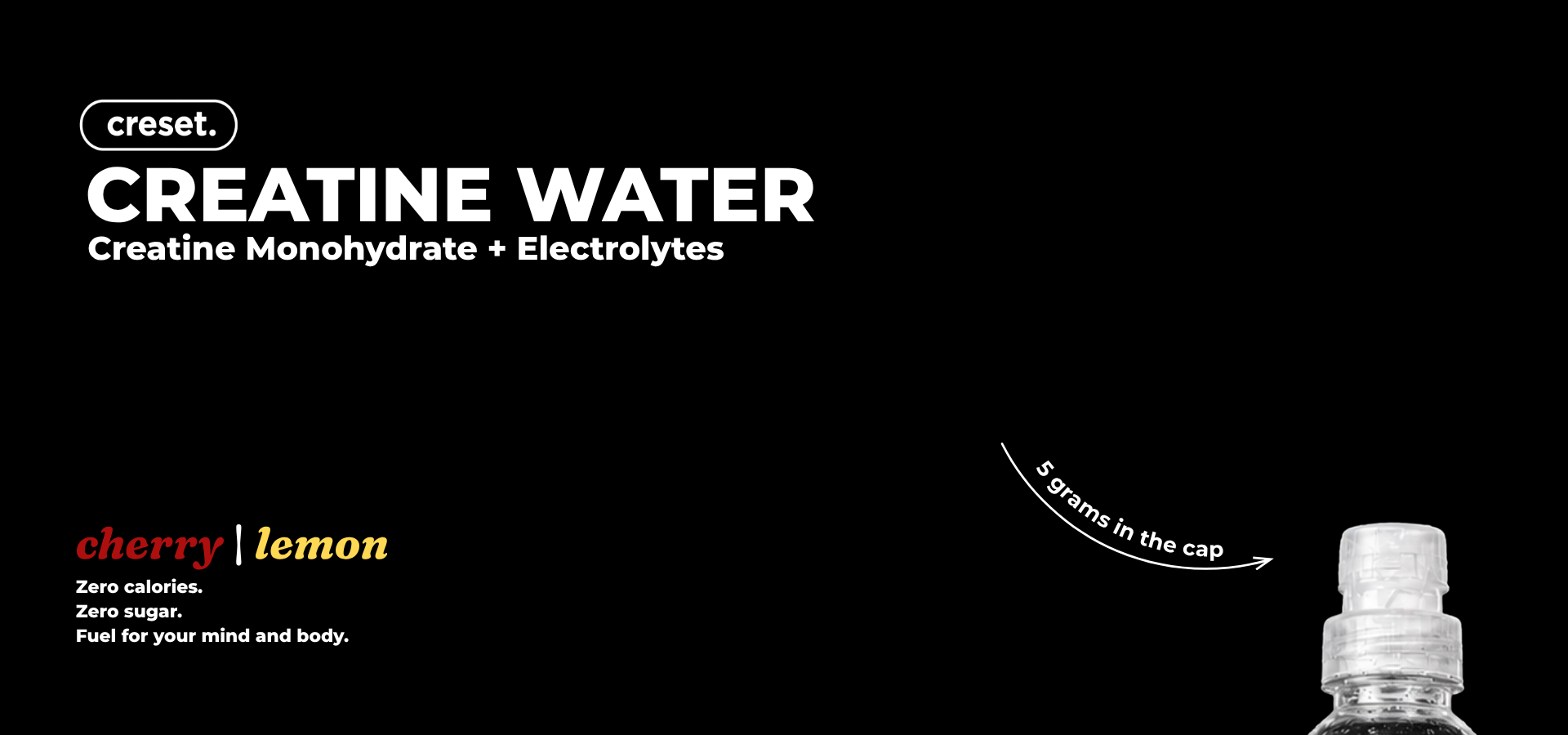 Creset Creatine Water hero